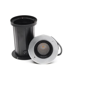 Bodeneinbauleuchte, COB 12 Soft, 14,5 W, 3000 K, Silber, 220-240 V/AC