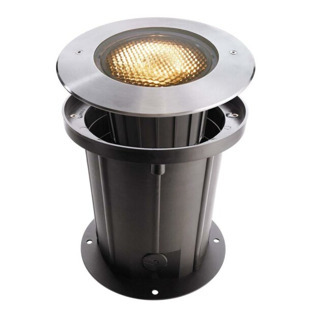 Bodeneinbauleuchte, COB 25 Soft, 29 W, 3000 K, Silber, 220-240 V/AC