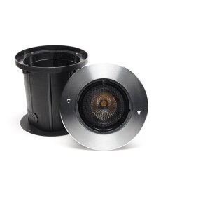 Bodeneinbauleuchte, COB 25 Soft, 29 W, 3000 K, Silber, 220-240 V/AC