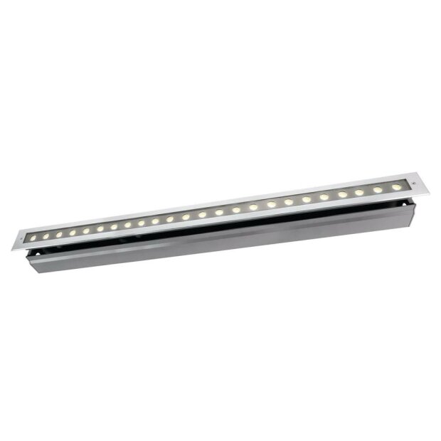 Bodeneinbauleuchte, Line VI, 36 W, 3000 K, Silber, 220-240 V/AC