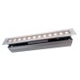 Bodeneinbauleuchte, Line V, 18 W, 3000 K, Silber, 220-240 V/AC