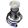 Bodeneinbauleuchte, Fornac, 2,7 W, 3000 K, Silber, Spannungskonstant, 24 V/DC