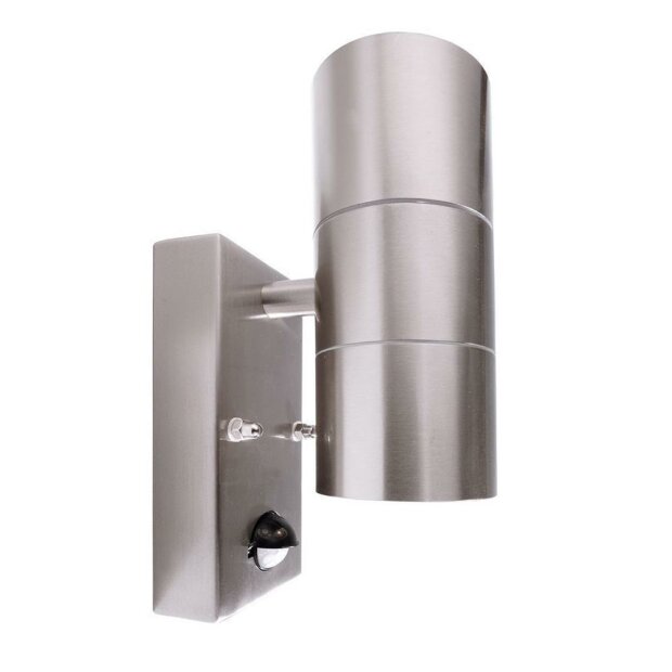 Wandaufbauleuchte, Zilly Up and Down Motion, 2x max. 35 W, Silber, 220-240 V/AC