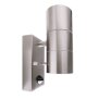 Wandaufbauleuchte, Zilly Up and Down Motion, 2x max. 35 W, Silber, 220-240 V/AC