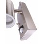 Wandaufbauleuchte, Zilly Up and Down Motion, 2x max. 35 W, Silber, 220-240 V/AC