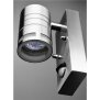 Wandaufbauleuchte, Zilly II Down Motion, 1x max. 35 W GU10, Silber, 220-240 V/AC