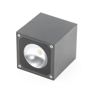 Wandaufbauleuchte, Cubodo II Double, 16 W, 3000 K, Grau, 220-240 V/AC