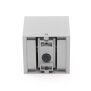 Wandaufbauleuchte, Cubodo II Double, 16 W, 3000 K, Silber, 220-240 V/AC