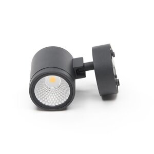 Wandaufbauleuchte, Mobby II, 10 W, DIM, 3000 K, Schwarz,...