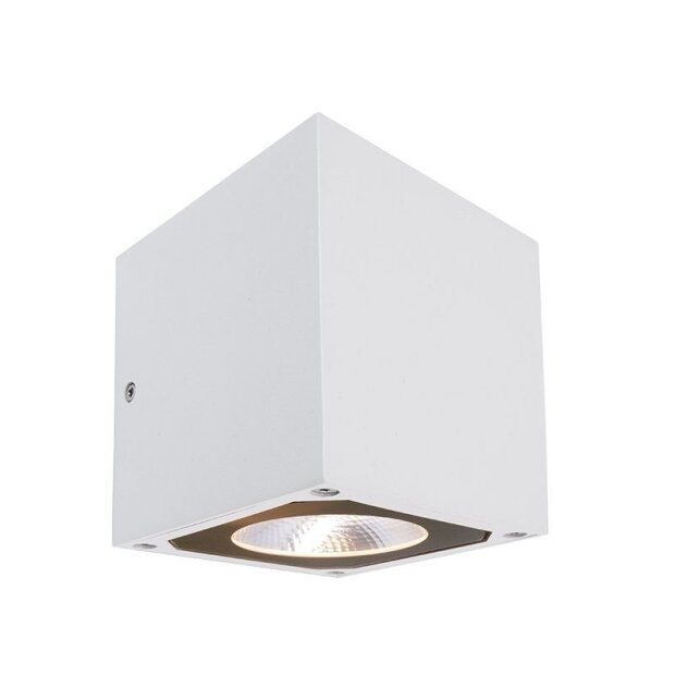 Wandaufbauleuchte, Cubodo II Single, 8,5 W, 3000 K, Weiß, 220-240 V/AC