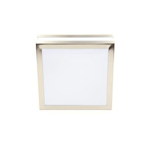 Wandaufbauleuchte, Scuti I Eckig, 2x max. 11 W E27, Silber, 220-240 V/AC