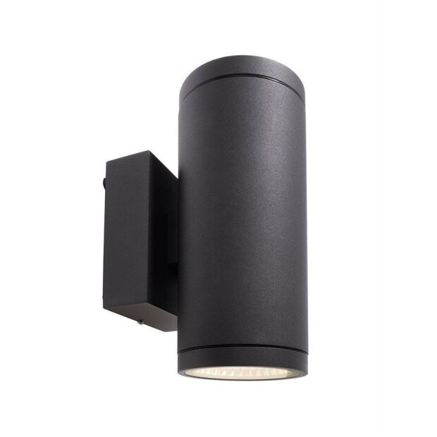 Wandaufbauleuchte, Mobby II Double, 20 W, DIM, 3000 K, Schwarz, 220-240 V/AC