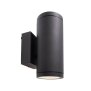 Wandaufbauleuchte, Mobby II Double, 20 W, DIM, 3000 K, Schwarz, 220-240 V/AC