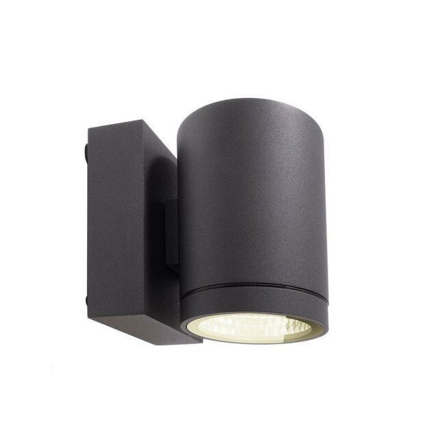 Wandaufbauleuchte, Mobby II Single, 10 W, DIM, 3000 K, Schwarz, 220-240 V/AC