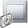 Abdeckung Hi-Fi Lautsprecher 1-fach Galea soft aluminium