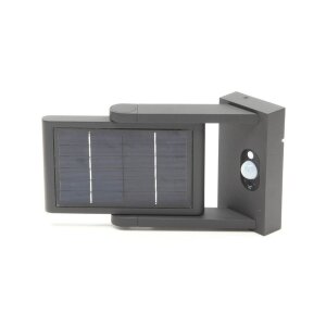 Solaraufbauleuchte, Solar Premium I Motion, 1,6 W, 3200 K, Grau, Spannungskonstant, 3.7 V/DC