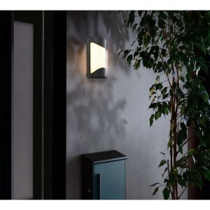 Wandaufbauleuchte, Grumium Rund, 10 W, 3000 K, Grau, 100-240 V/AC