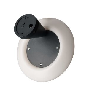 Wandaufbauleuchte, Bermuda, 10,6 W, DIM, 3000 K, Schwarz, 220-240 V/AC