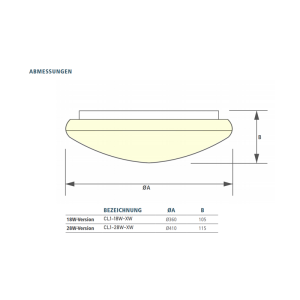 32W DECKENLEUCHTE LICHTFARBEINSTELLBAR SERIE CL1-XW