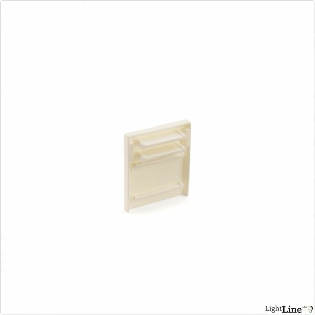 Light Line Endkappe Betoneinbau Montageprofil mit Kantenabdeckung, weiss