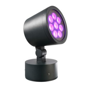 Fluter, Colt, 25 W, RGB/5500 K, Schwarz, Spannungskonstant, 24 V/DC