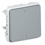 Ausschalter 2-polig Feuchtraum Modular Plexo 55 grau