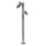 Pollerleuchte, Zilly II 1000 mm, 2x max. 10 W GU10, Silber, 220-240 V/AC