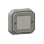 PlexoNew with Netatmo Wandsender Licht 2-fach, IP 55, Farbe: Grau