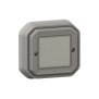 PlexoNew with Netatmo Wandsender Licht 1-fach, IP 55, Farbe: Grau