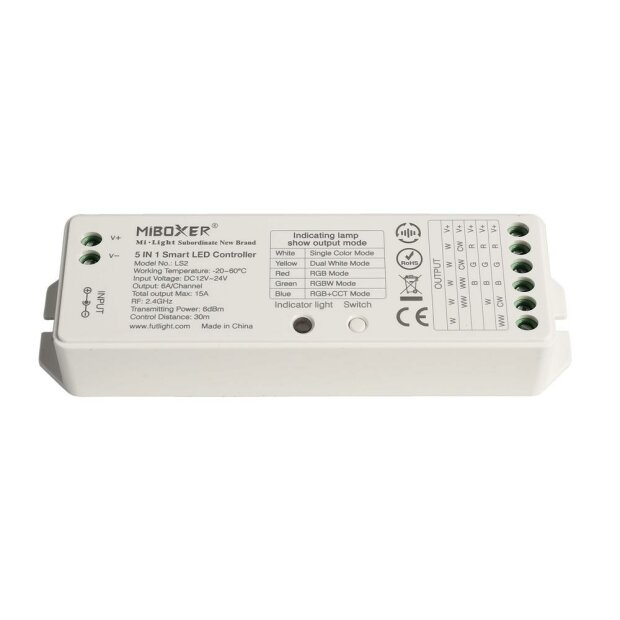 Deko-Light, Niedervolt RF Dimmer (CV, DC), Controller RGB+CCT, Spannungskonstant, RF, 360.00 W, 12-2