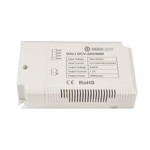 Deko-Light, Netzgerät (CV, DC) dimmbar, BASIC, DIM, CV, EUP40D-1W24V-0, DALI 1.0 / DT6<br/>Push-Dim,