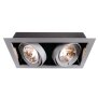 Deko-Light, Deckeneinbauleuchte, Kardan, 2x max. 70 W G12, Silber, 220-240 V/AC