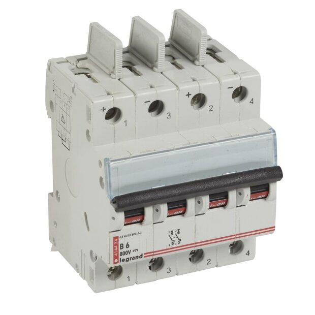 DX3 Leitungsschutzschalter 800V DC 6A 2-polig 4 Module