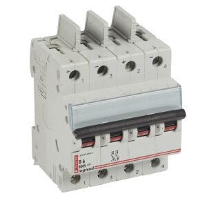 DX3 Leitungsschutzschalter 800V DC 6A 2-polig 4 Module