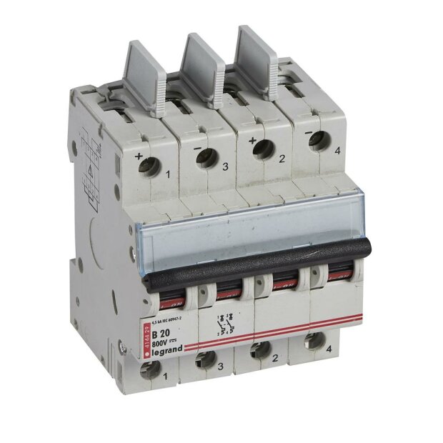 DX3 Leitungsschutzschalter 800V DC 20A 2-polig 4 Module