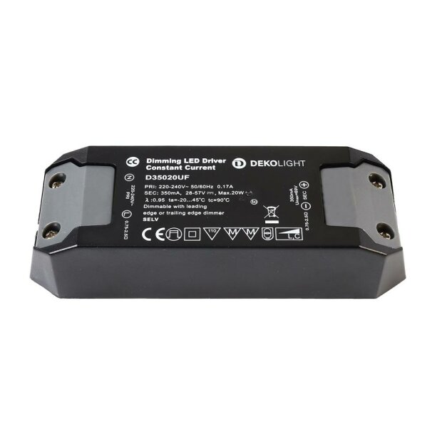 Deko-Light, Netzgerät (CC, DC) dimmbar, BASIC, DIM, CC, D35020UF/20W, Mit Phasenanschnittsdimmer<br/