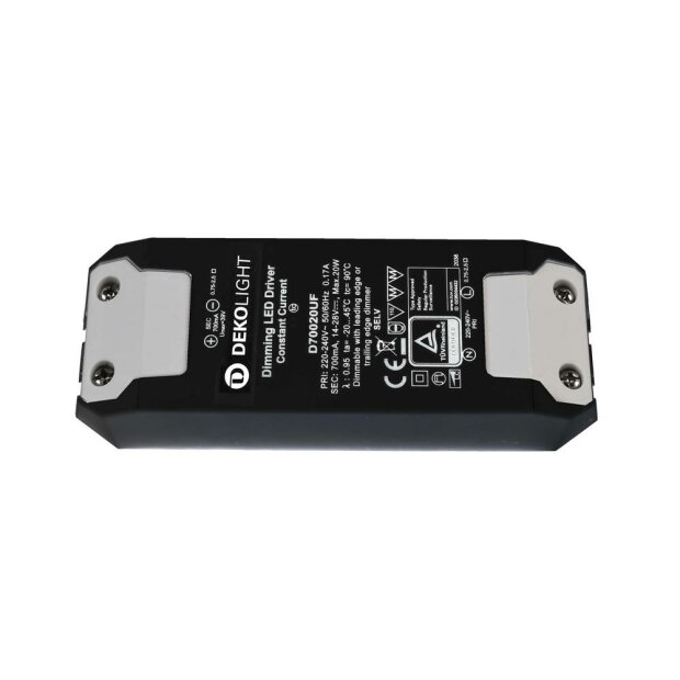 Deko-Light, Netzgerät (CC, DC) dimmbar, BASIC, DIM, CC, D70020UF/20W, Mit Phasenanschnittsdimmer<br/