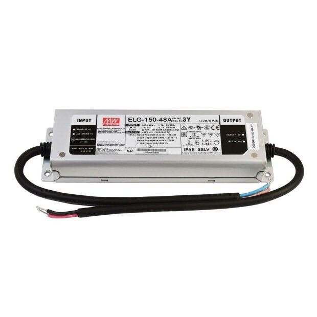 Meanwell, Netzgerät (CV, DC), CV, ELG-150-48A, 150.0 W, 100-305 V/AC, Ausgangsspannung: 48 V/DC