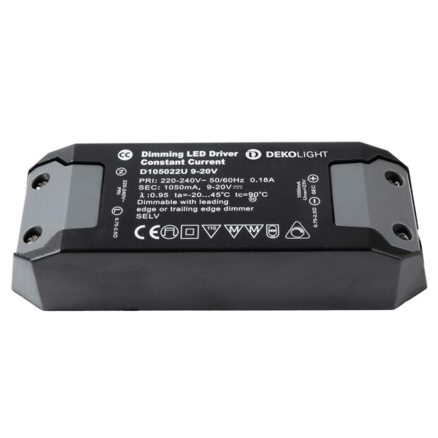 Deko-Light, Netzgerät (CC, DC) dimmbar, BASIC, DIM, CC, D105022U/22W, Mit Phasenanschnittsdimmer<br/