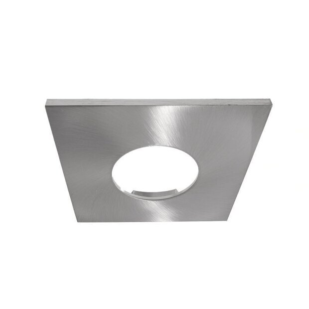 Sytemkomponenten, Abdeckung Silbersatiniert eckig für COB 68 IP65 + Mizar II, Tiefe: 83 mm, Breite: