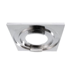 Sytemkomponenten, Abdeckung Silbersatiniert eckig für COB 68 IP65 + Mizar II, Tiefe: 83 mm, Breite: