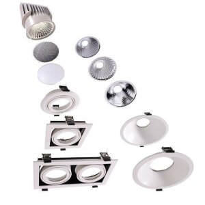 Sytemkomponenten, 17° Reflektor für Modular Sytem COB, Höhe: 42 mm, Durchmesser: 75 mm