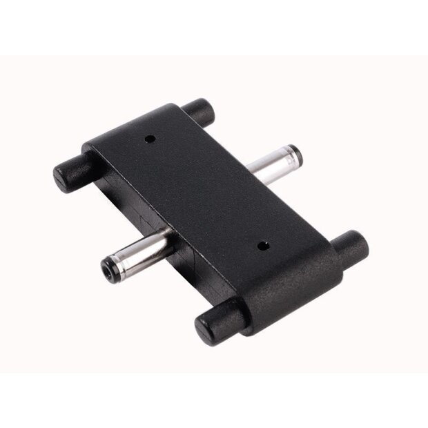 Sytemkomponenten, Verbinder Mia gerade, schwarz, Tiefe: 13.6 mm, Breite: 37.6 mm, Höhe: 7.62 mm