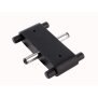 Sytemkomponenten, Verbinder Mia gerade, schwarz, Tiefe: 13.6 mm, Breite: 37.6 mm, Höhe: 7.62 mm