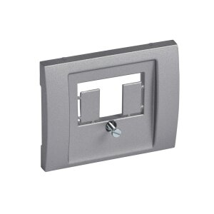 Abdeckung Telefondose Galea Farbe: Soft Aluminium