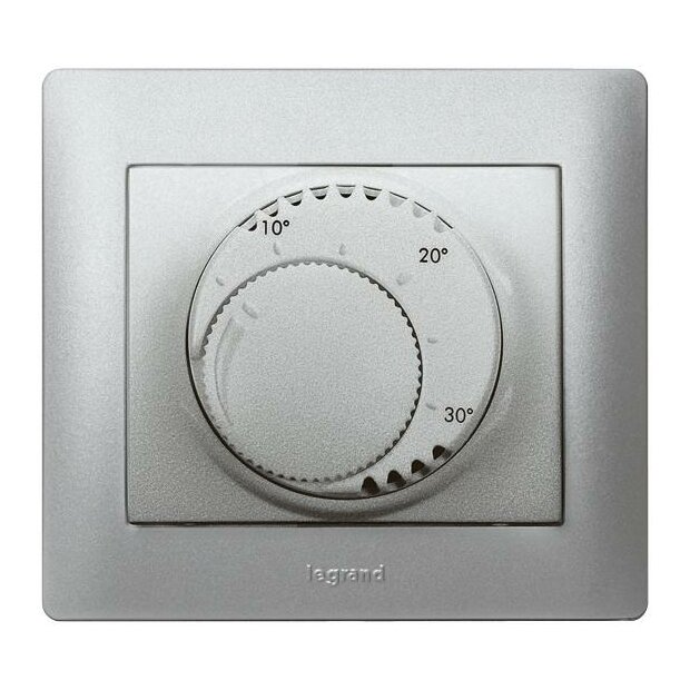 Einsatz Raumthermostat Standard Galea Farbe: Soft Aluminium