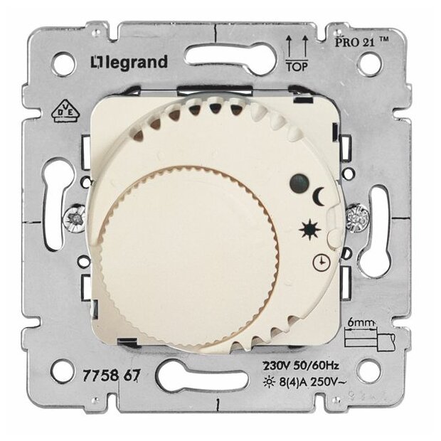 Einsatz Raumthermostat Komfort Farbe: Ultraweiß/EW