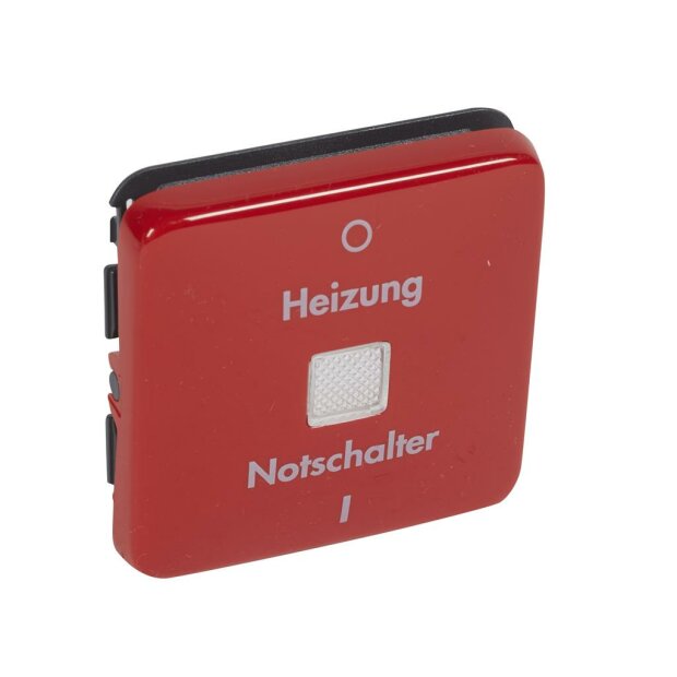 Wippe Kontroll 0/1" Heizung Notschalter Creo rot"