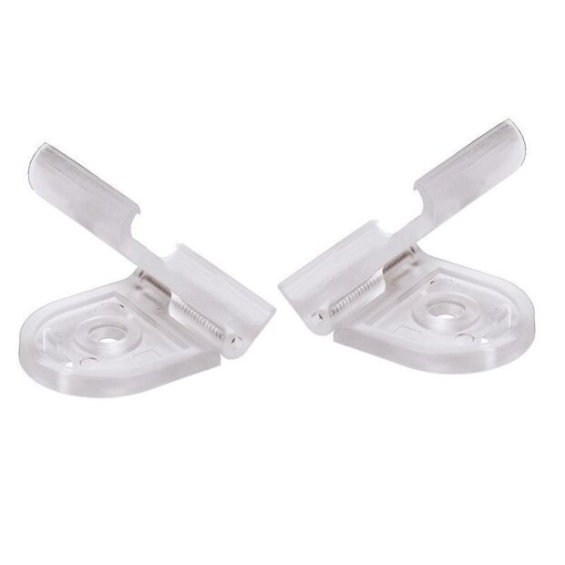 Sytemkomponenten, Befestigungsclips 2er Set Mia, verstellbar, Tiefe: 30 mm, Breite: 39.2 mm, Höhe: 1