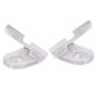 Sytemkomponenten, Befestigungsclips 2er Set Mia, verstellbar, Tiefe: 30 mm, Breite: 39.2 mm, Höhe: 1